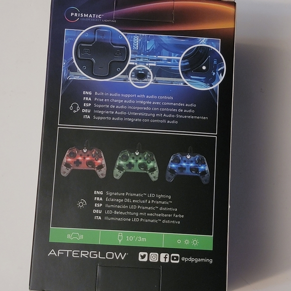 PDP Gaming - Afterglow Wired Controller - Xbox Series X|S One, & Windows 10 - Picture 4 of 11
